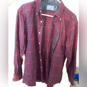 Vintage Pendleton Wool Flannel Shirt Medium No Flaws Red checkered